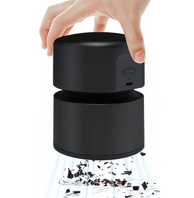 Kruimeldief - Bureau stofzuiger - Mini stofzuiger - Tafelstofzuiger - Bureaustofzuiger - Draadloze stofzuiger - Mini-stofzuiger - Draadloze stofzuiger - USB-oplaadbaar - 360° draaibaar - Tot 120 minuten accuduur - Voor scholen - Voor kantoren