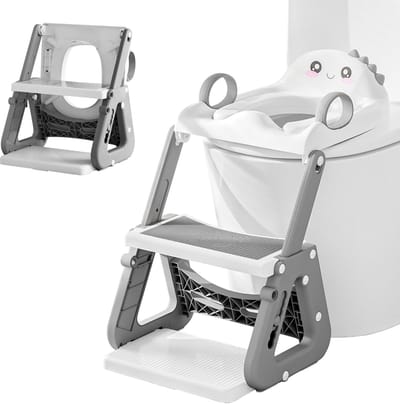 Unyqoos® Kindvriendelijke WC-bril met ladder en verstelbare hoogte voor peuters