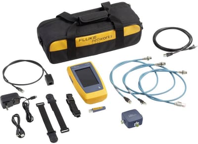 Fluke Networks LIQ-DUO-IE-H6-EU Kabel-, netwerk- en WiFi Industrial Ethernet-tester Geschikt voor: CAT 4, CAT 5, CAT 5e, CAT 6, CAT 6A, WiFi 6E,
