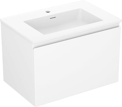 Mexen Orio badkamerkast 70 cm met wastafel Otis, 1 lade, witte mat - 91A10-07047-1-BF01-W18M01