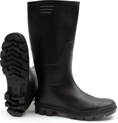 Regenlaarzen Hoog Solemates® - Zwart - Knielaars - Dames & Heren - Maat 39