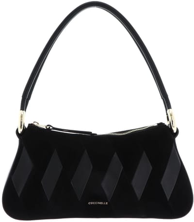 COCCINELLE Leren schoudertas Lisbet N.G.Patc Handbag Noir / Noir zwart