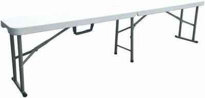 AUCUNE – 180 cm opklapbare receptiebank – 4 personen – PEHD