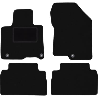 Zwarte veloursmatten voor: Hyundai SantaFe IV SUV (2018-)