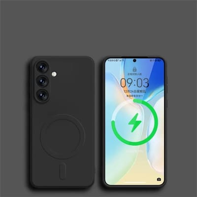 Originele Vloeibare Siliconen Magnetische Draadloze Oplaadhoes Voor Samsung Galaxy S25 S24 Ultra S23 S22 S21 Voor Magsafe Schokbestendige Hoes Samusng S22 Ultra