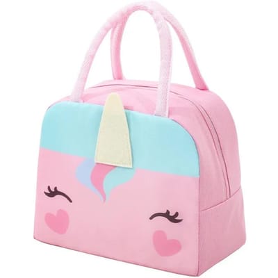 Kawaii – sac thermique Portable pour réfrigérateur, boîte à déjeuner isolée thermique pour femmes et enfants, fourre-tout pour aliments, petit sac isotherme, pochette rose