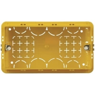 Bticino 4 Module Vierkante Gele Inbouwdoos 130x71x52mm - BT504E [2 stuks]