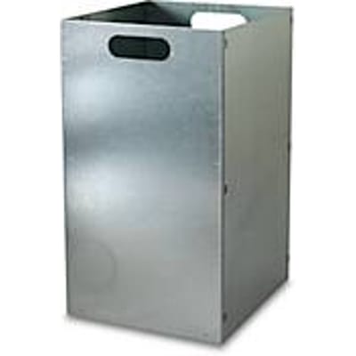 Kringloopmateriaal verzamelaar, volume 87 l, met binnenbak, gegalvaniseerd staal, B 340 x D 380 x H 900 mm, blauw
