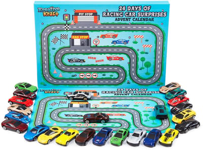 Dutchers® Auto Adventskalender 2025 - Incl Speelmat - Kerstcadeau - Kinderen - Speelgoed Auto's - Aftelkalender - 24 vakken