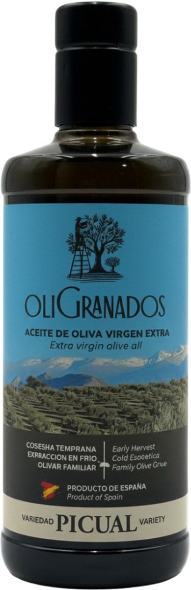 NIEUWE OOGST Okt 2025 – Extra Vierge Olijfolie van Onze Onze Familie Olijfboomgaard, Vroege Oogst, Koude Extractie, Picual-Variëteit, 500mL – Spaanse Olijfolie