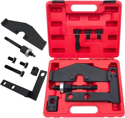 Motorafstelgereedschap Set - Nokkenas Vergrendeling - Motor Reparatie - Precisie Instelling - 1.7 Kilogram - Zilver
