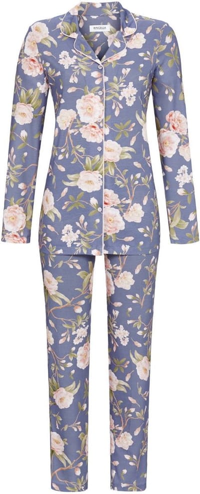 Ringella – Rose Pattern – Pyjama – 4511240 – Dark Fjord – Maat 44