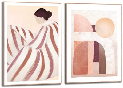 Schilderijen set Rust in kleur - 70 x 50 - Hout - REINDERS