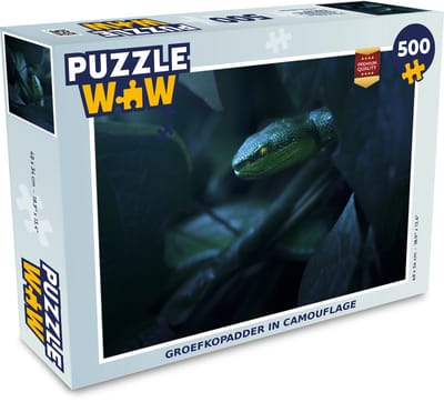 Puzzel Slang - Macro - Hout - Legpuzzel - Puzzel 500 stukjes
