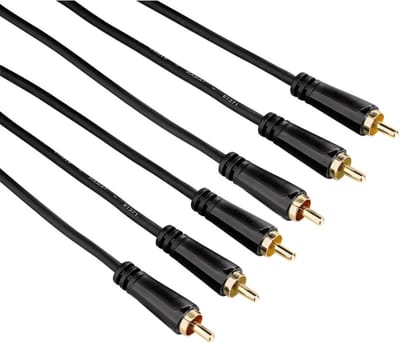 Hama audio/video kabel 3 cinch Gold 3M, 3 ster