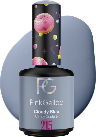 Pink Gellac Gellak - 215 Cloudy Blue 15ml - Blauwe Gel Nagellak - Gellac - Gel Nagels Producten