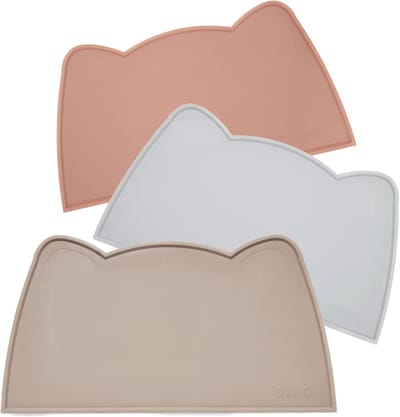 Stunq® Stijlvolle Antislip Voedingsmat voor Huisdieren, Waterdicht en Gemakkelijk Schoon te Maken, Beige