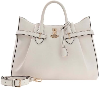 GUESS handtas schoudertas Yesba Girlfriend Satchel Bag Cream White crème