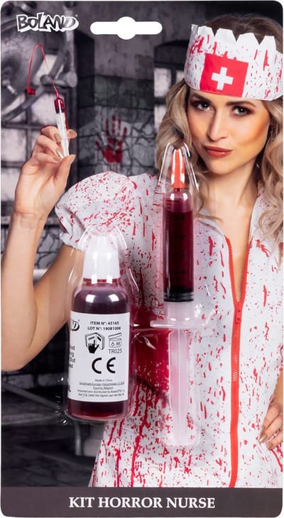 Boland - Set Horror verpleegster - - Schminkset - Halloween, Carnaval, Themafeest - Halloween schmink - Horror - Zuster