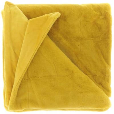 Unique Living | Plaid Klaas 150x200cm bamboo yellow