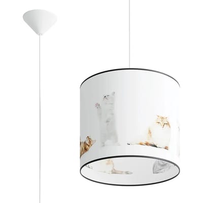 Sollux Lighting Hanglamp Koty - E27 - veelkleurig - PVC - 95x30x30cm