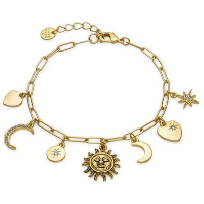 Bracelet - LUXENTER - Nafir - finition or jaune 18k - 16 cm + 3 cm d'extension - Style boho jaune