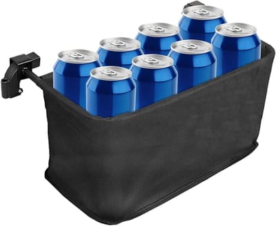 Kinderwagen Organizer - Wandelwagen Tas - Spullen Meenemen - Verwijderbare Scheidingswanden - 42 x 21 x 22 cm - Zwart
