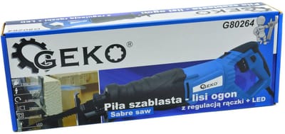 GEKO Reciprozaag - 850W - Variabele Snelheid - 115 mm Snijdiepte - Gereedschapsloze Bladwissel