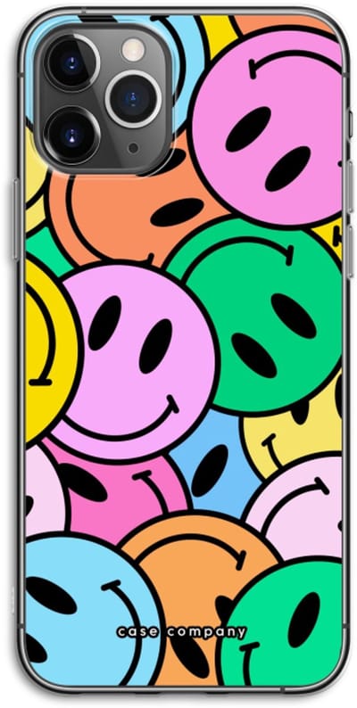 Case Company® - Hoesje geschikt voor iPhone 11 Pro hoesje - Smiley N°1 - Soft Cover Telefoonhoesje - Bescherming aan alle Kanten en Schermrand