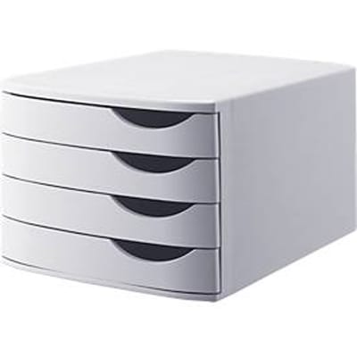 Djois Re - Solution bureauladenset - 4 gesloten laden - grijs - 100% gerecycled