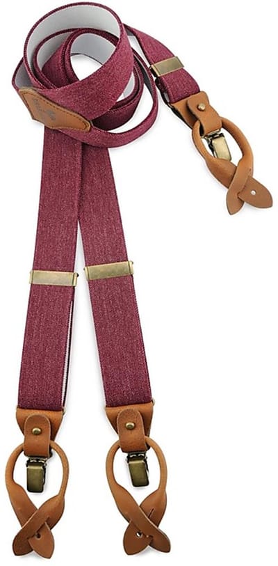 Sir Redman - Bretels - bretels Denim Urban bordeaux - bordeauxrood