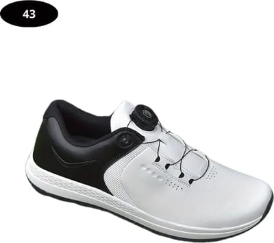 Bovista Golfschoenen Heren - Sneakers - Golfkleding - Golfschoenen Antislip - Waterdicht - Golfen - Zwart & Wit 43