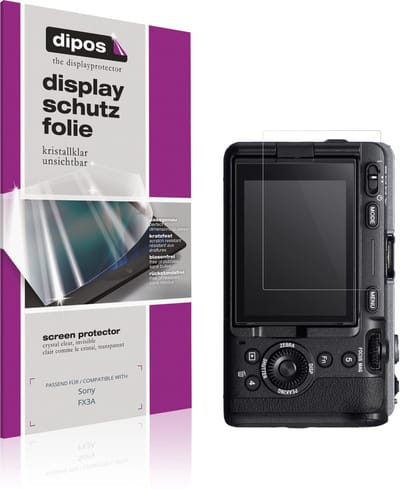 dipos – 4x Beschermfolie geschikt voor Sony FX3A | Krasbestendige & heldere Screenprotector Ultra-Thin