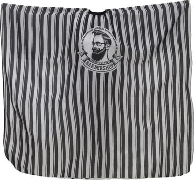 Livano Baardschort - Beard Bib - Scheerschort - Baard Cape - Kappersmantel - Kapmantel - Zwart/Wit