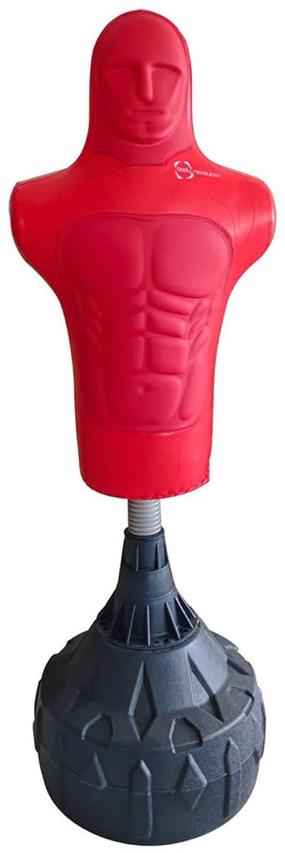 Vrijstaande bokspop - rood - medium - schuim met hoge dichtheid