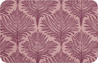 WC mat 80x50 cm - Antislip - Varen - Patroon - Paars - Toiletmat - Vloermat - Douchemat - Toilet tapijt - Toiletmatten