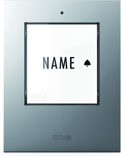 M-E BELL-501-TXS EXTRA Draadloze DEURBELDRUKKER - 1x drukknop - groot bereik - zilver - 41302