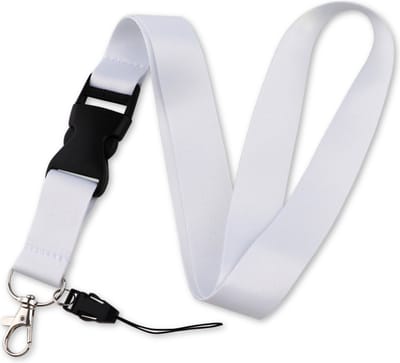 Travel Cords - keycord wit - met handig kliksysteem - stevig lanyard - sleutels en telefoon - met telefooncord - sleutelkoord - afneembaar halskoord