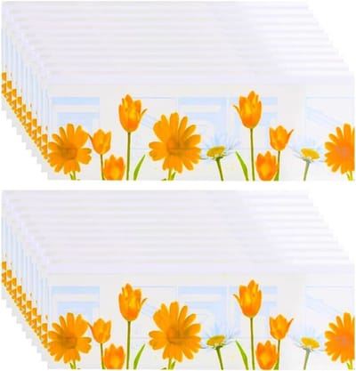30 Vliegenvallen Bloemendesign Fruitvliegenval - Set van 30 Stuks - Lijmval voor Binnen - Vliegenvanger met Plakstrip - Fruitvliegenval Sticker - Vliegenaas - Vliegenvanger voor Ramen