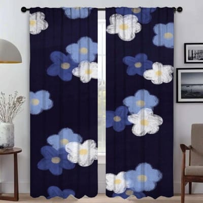 Veel Bloemen Tule voor Slaapkamer Scheidingsgordijnen Kinderkamer Raamgordijn Shades Home Interieur Gordijnen 2 Stuks Jaloezieën W50xH70cmx2pcs-CL