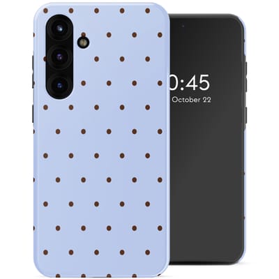 Selencia Hoesje - Geschikt voor Samsung Galaxy S25 FE - Backcover - Happy Dots Digital Sky