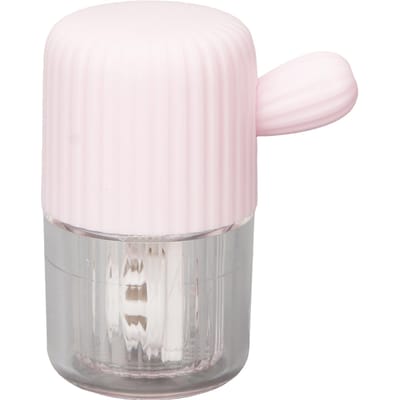 Boîte Nettoyante pour Lentilles de Contact Portable Manuelle Mini Étui de Nettoyage pour Lentilles de Contact pour Usage Quotidien Rose rose