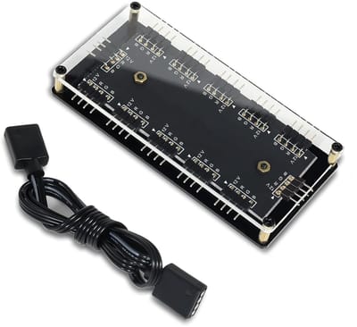 RGB LED Hub - Verlichting Controller - PC Uitbreiding - 11 Kanalen Aansluitingen - 15 x 8.9 x 2 cm