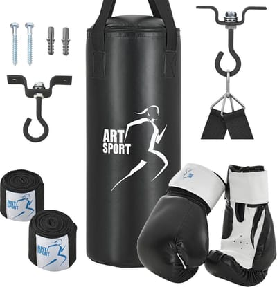 Bokszak set - 10kg - synthetisch leer
