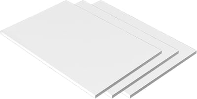 PVC Schuimplaten - Kunststof Platen - Hobby en Knutselen - Lichtgewicht Hoge Hardheid - 3 stuks 100x100x12mm - Wit
