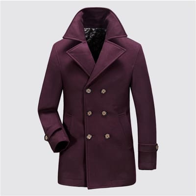 Nieuwe Herfst- en Winterwollen Jassen voor Heren, Business Casual, Grote Maat, Losvallend, Opstaande Kraag, Middellange Wollen Jassen XXXL black