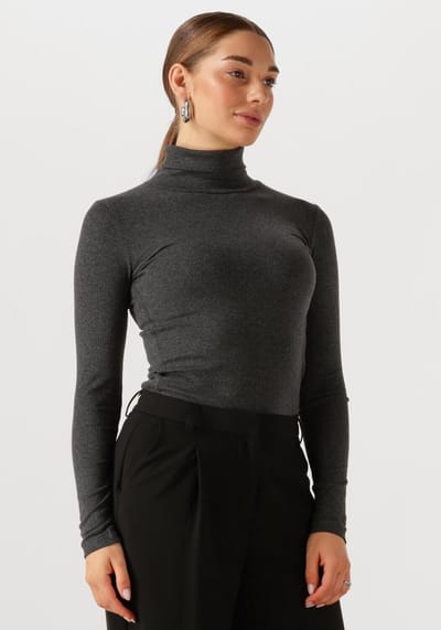 INWEAR Dagnaiw Rollneck Melange Ls Truien & vesten Dames - Sweater - Hoodie - Vest- Donkergrijs - Maat L