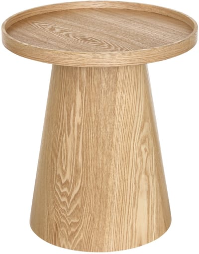 Atmosphera bijzettafel Hercyna - lichte houtskleur - rond - H50 x D45 cm - hout - koffietafel
