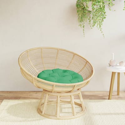 vidaXL - Zitkussen - rond - Ø - 60x11 - cm - oxford - stof - groen