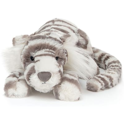 Jellycat knuffel Sacha Snow Tiger little